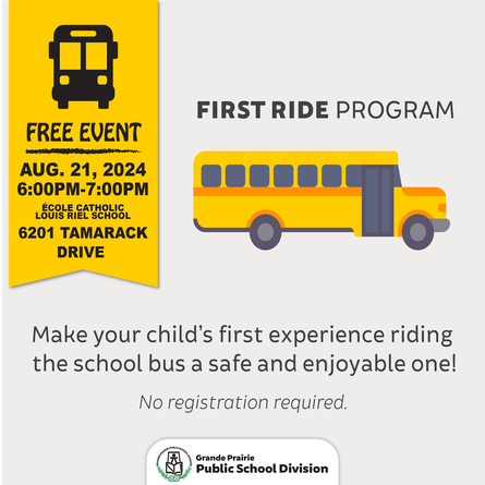 School bus icon with event details